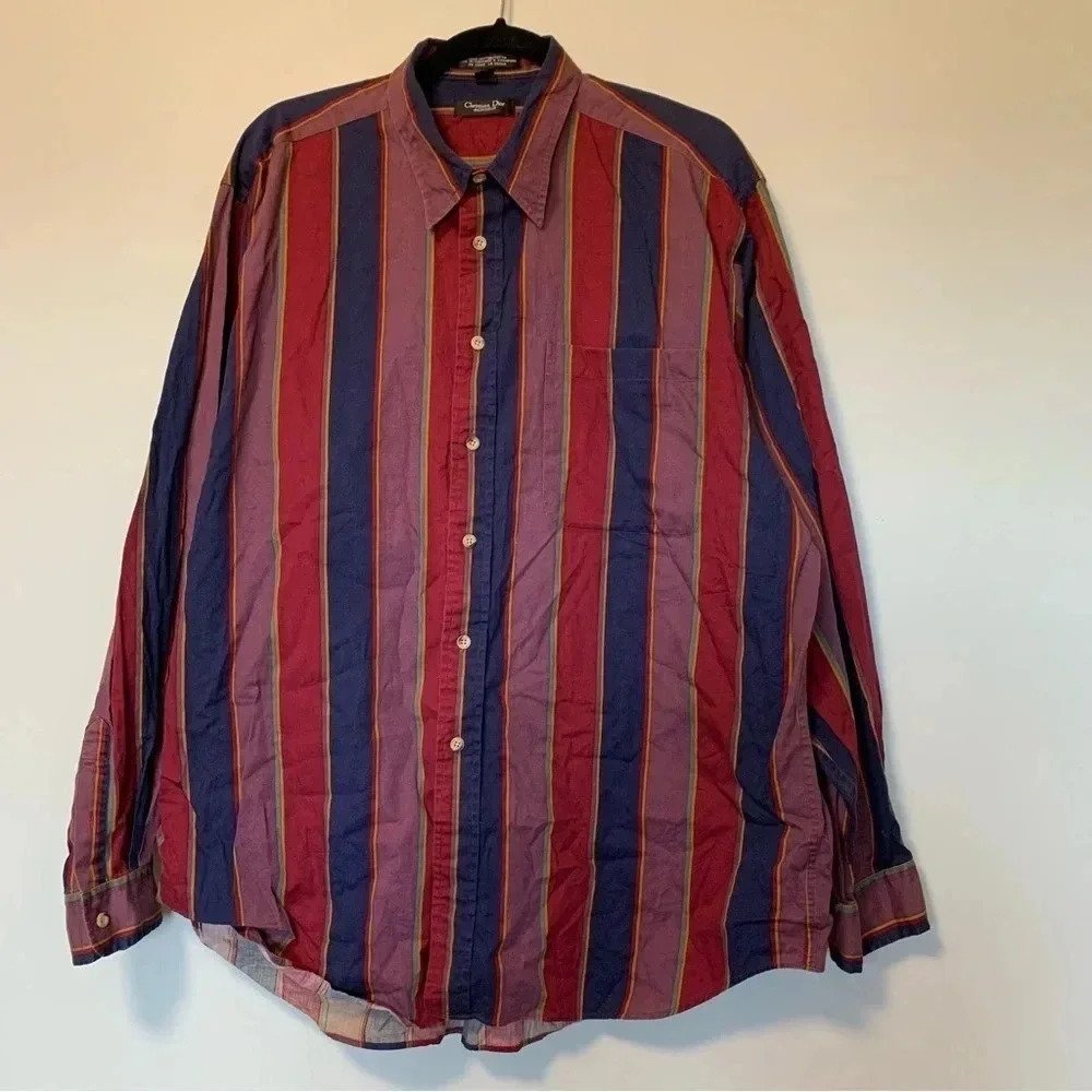 Christian Dior  Monsieur striped button down shirt